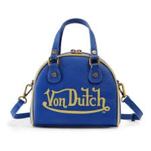 Von Dutch Blue and Yellow Mini Dome Satchel